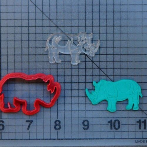 Rhino 227-120 Cookie Cutter and Acrylic Stamp