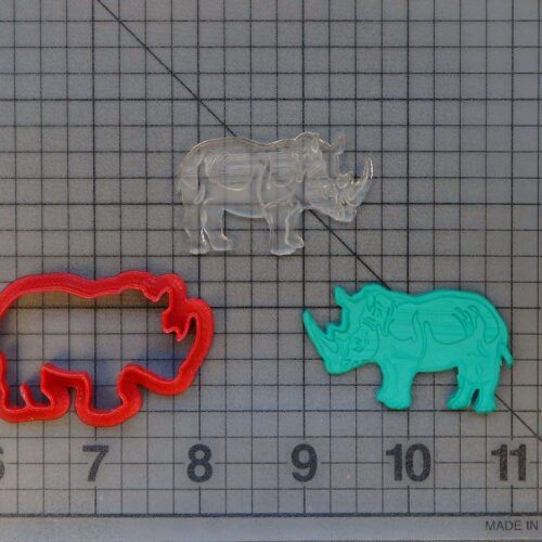 Rhino 227-120 Cookie Cutter and Stamp (Imprinted)