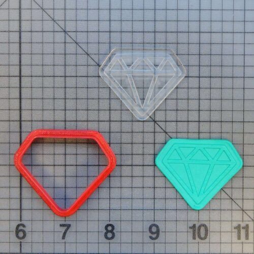 Diamond 227-149 Cookie Cutter and Stamp (Imprinted)