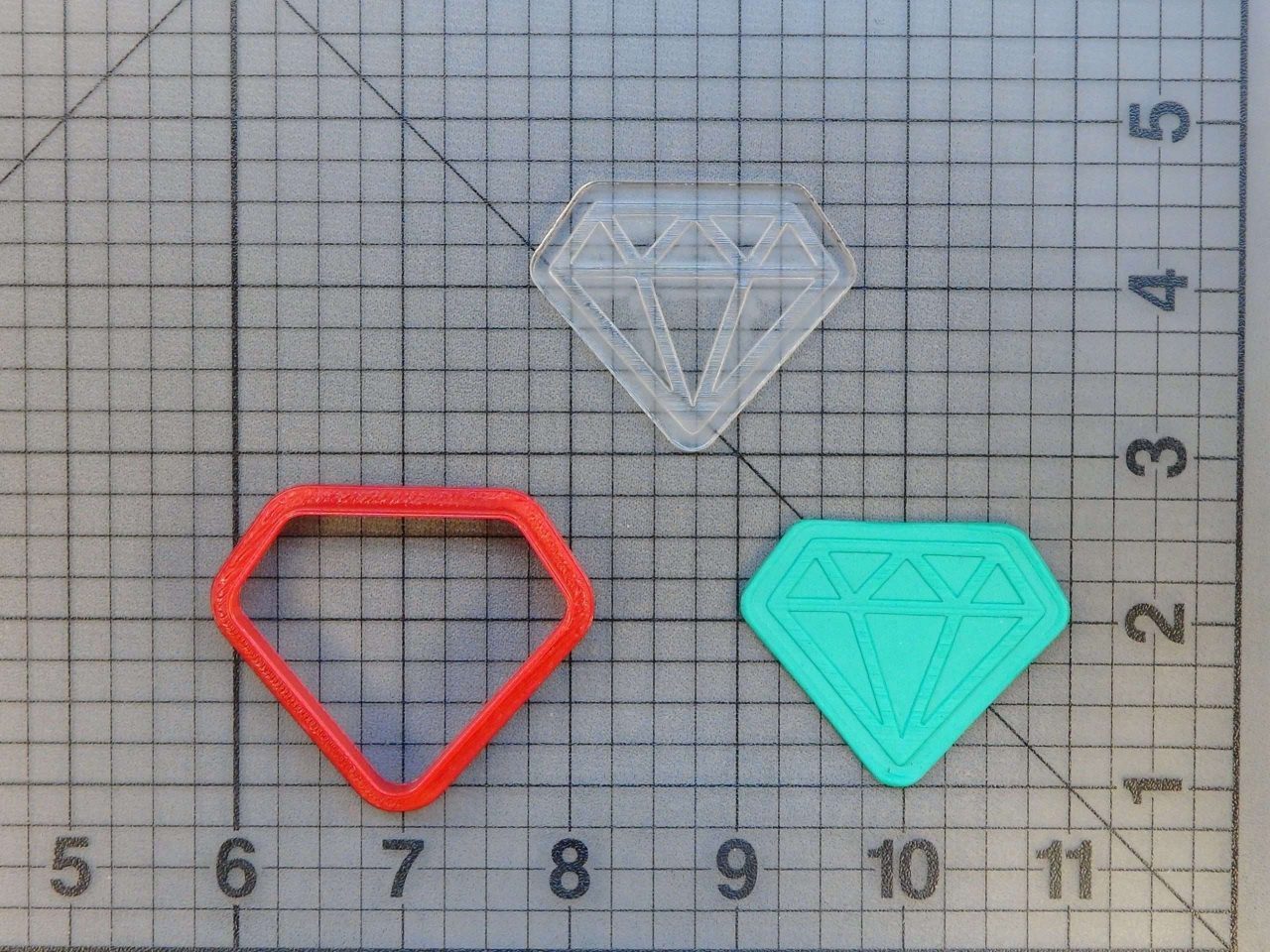 Diamond 227-149 Cookie Cutter and Stamp (Imprinted)