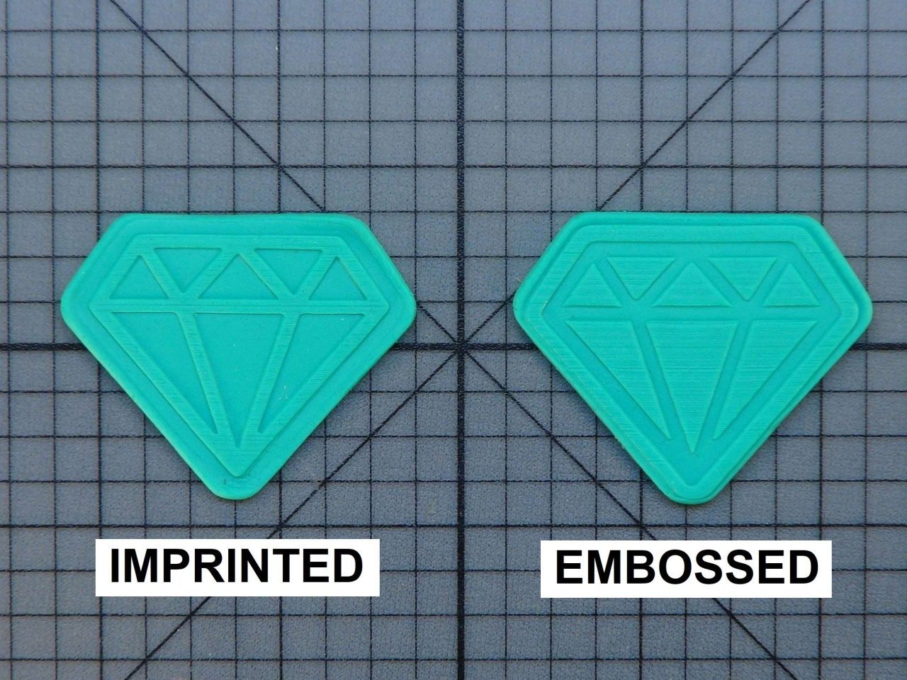 Diamond 227-149 Cookie Cutter and Stamp (Written)