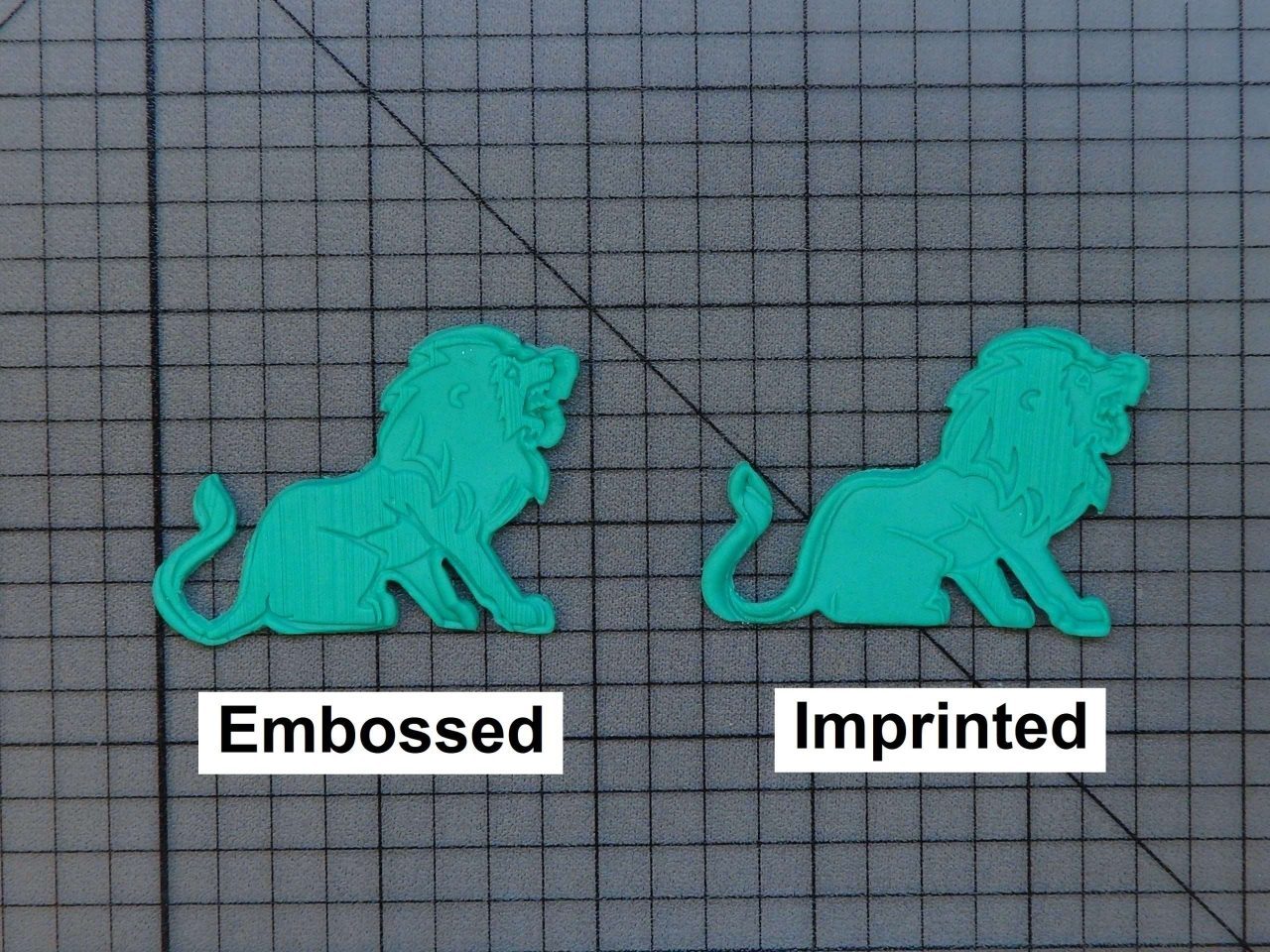 Lion 227-092 Cookie Cutter and Stamp (Written)