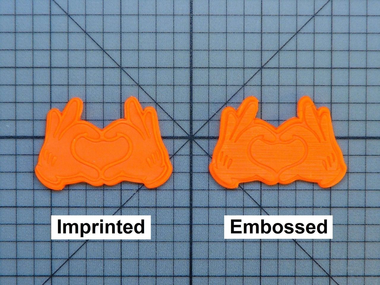 Mickey Hand 227-123 Cookie Cutter and Stamp (Written)