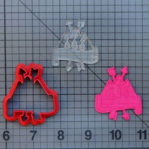 Mountain Sign 227-129 Cookie Cutter and Stamp (Imprinted)