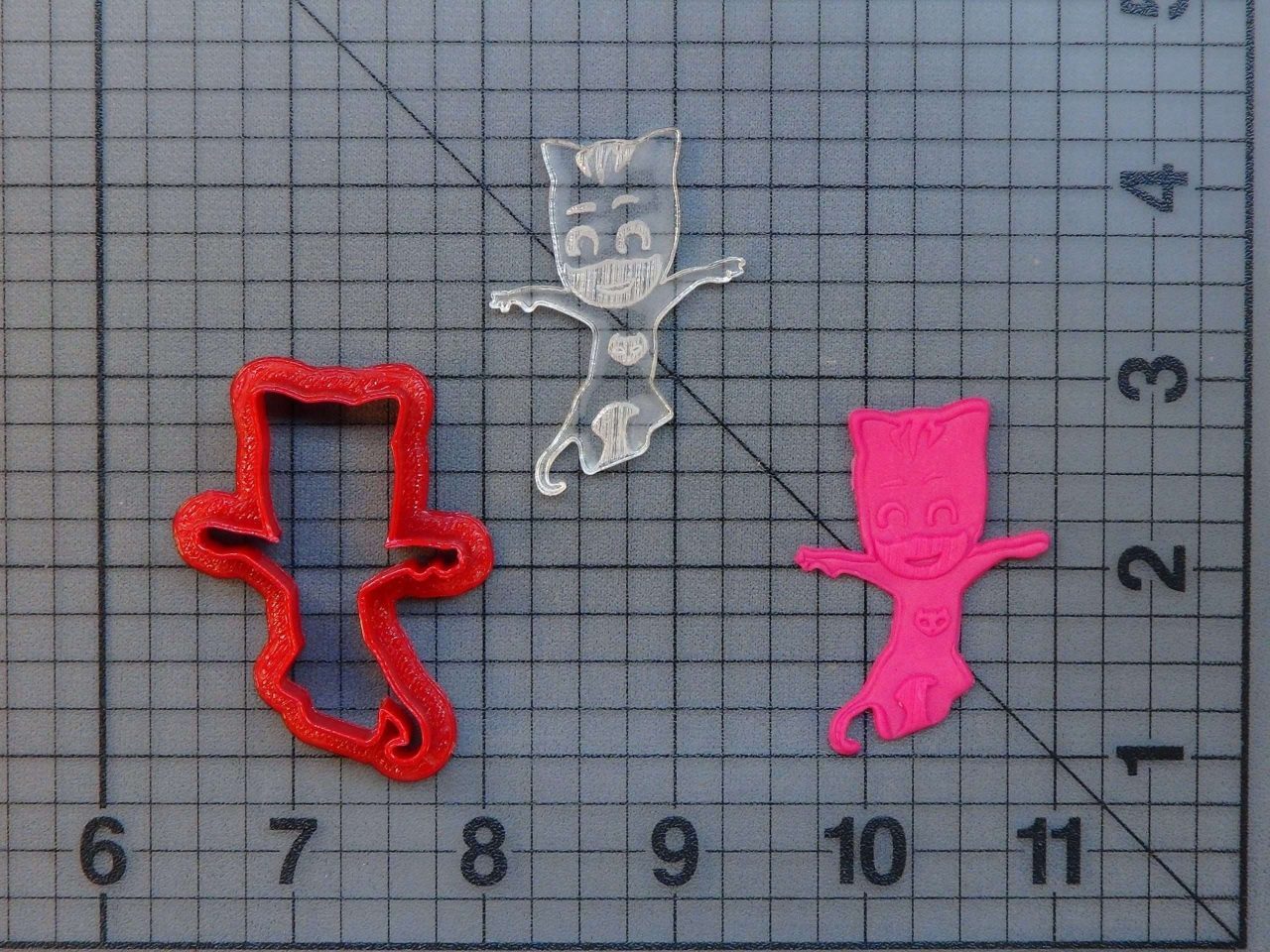 JB_PJ Masks - Catboy 277-258 Cookie Cutter and Stamp (Embossed)