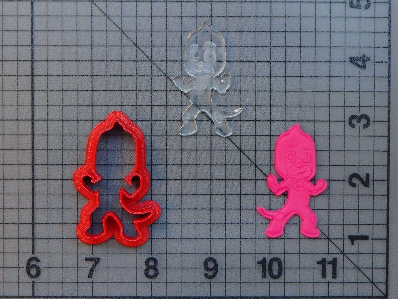 JB_PJ Masks - Gekko 277-259 Cookie Cutter and Stamp (Embossed)