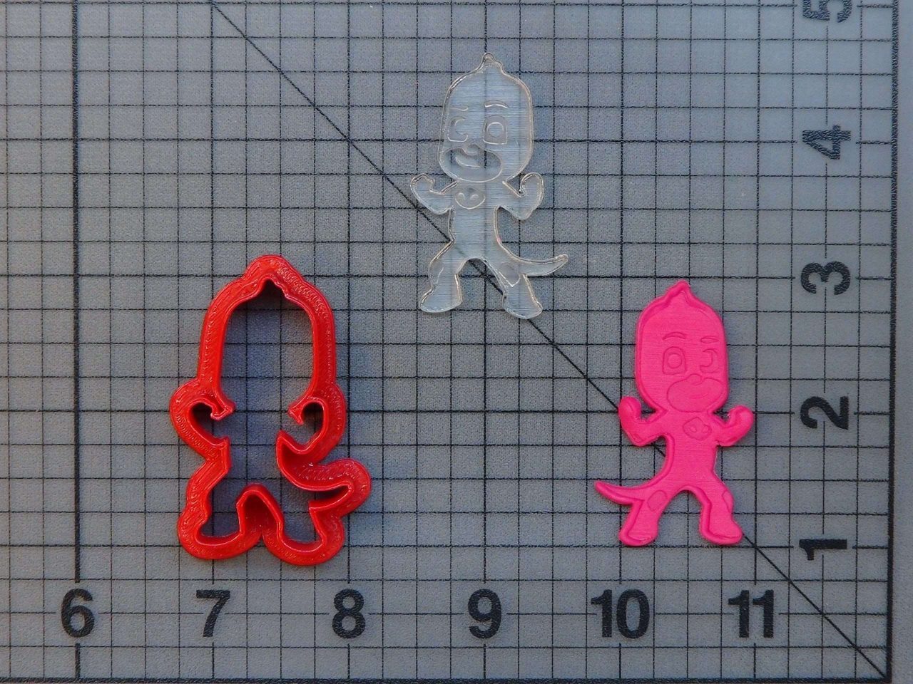 JB_PJ Masks - Gekko 277-259 Cookie Cutter and Stamp (Imprinted)