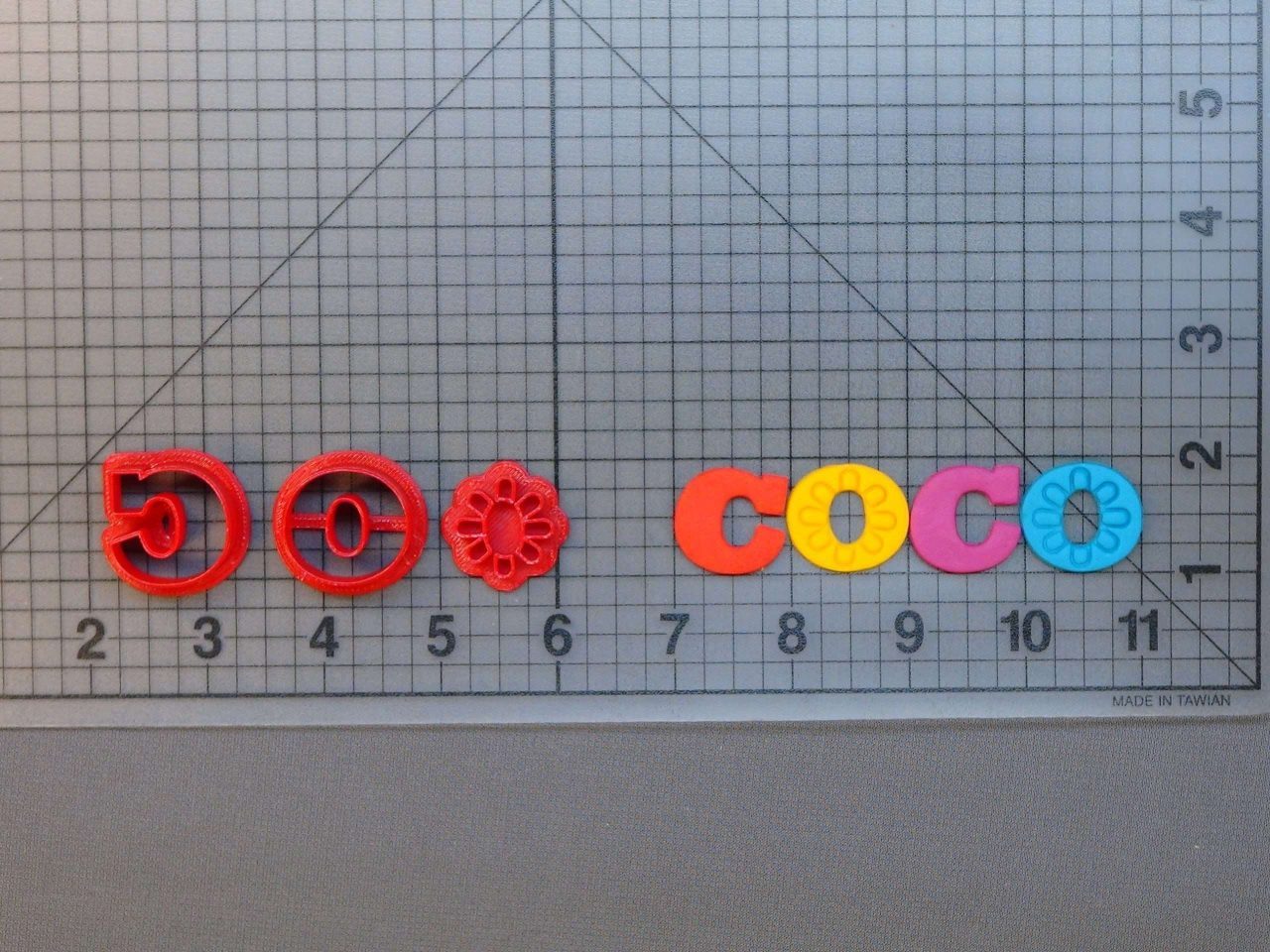 4 inch Coco Logo 266-777 Cookie Cutter Set