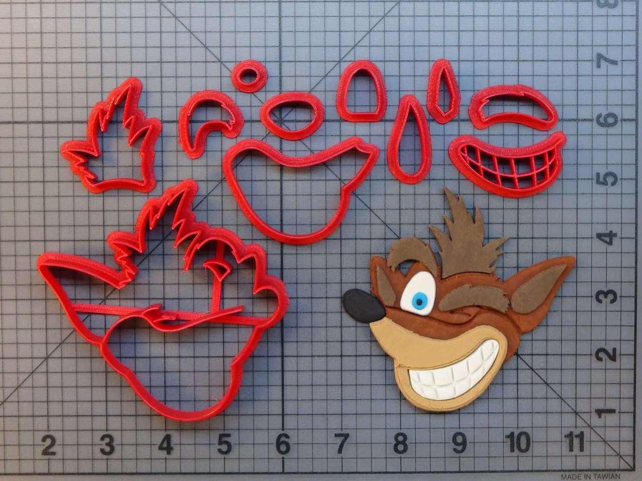 Crash Bandicoot 266-691 Cookie Cutter Set