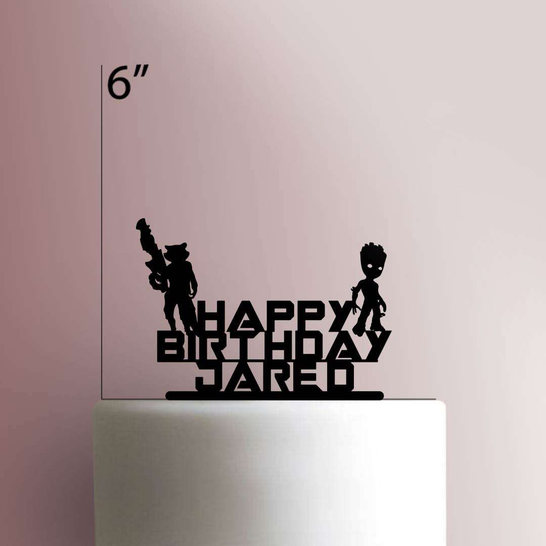 Custom Guardians of the Galaxy Happy Birthday 225-211 Cake Topper