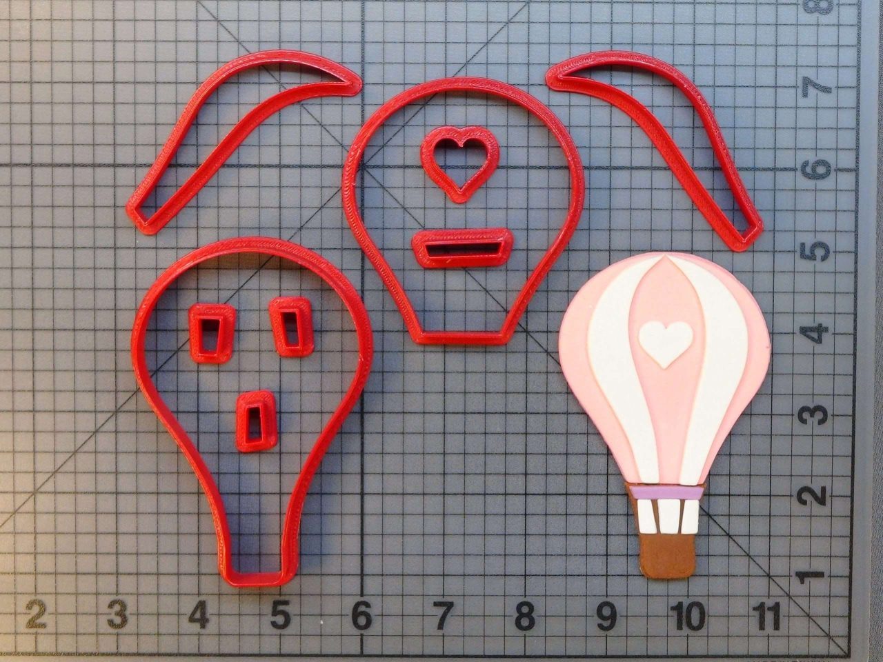 Heart Hot Air Balloon 266-786 Cookie Cutter Set