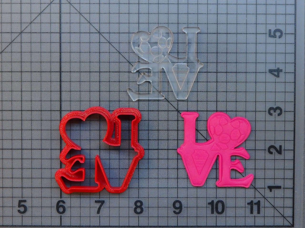 Love Soccer 227-038 Cookie Cutter and Stamp