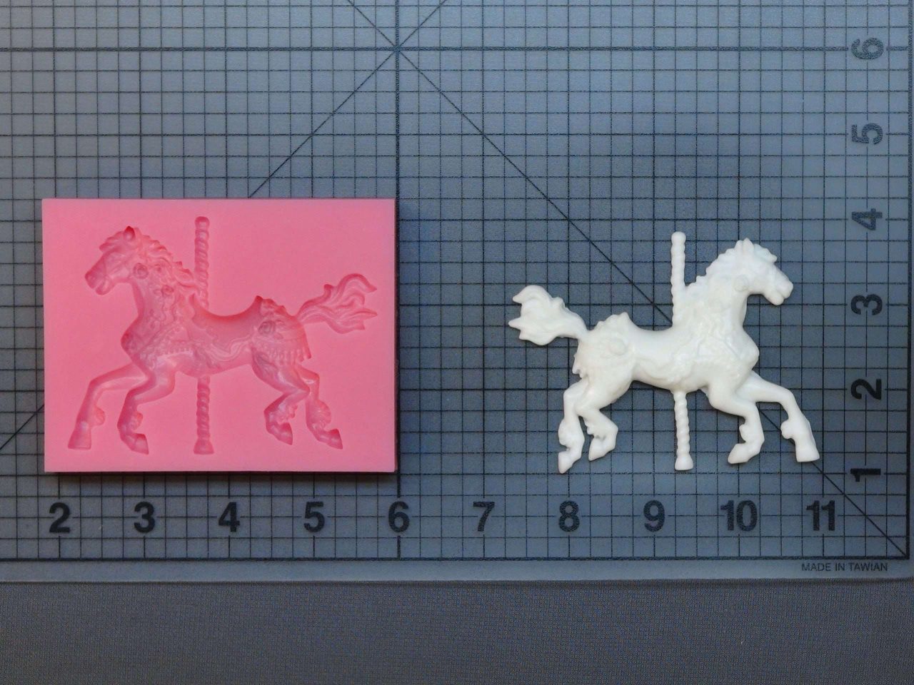 Carousel Horse LK876 Silicone Mold