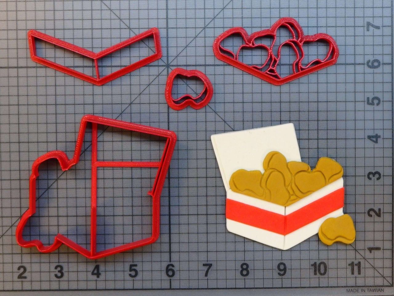 Chicken Nuggets 266-A041 Cookie Cutter Set