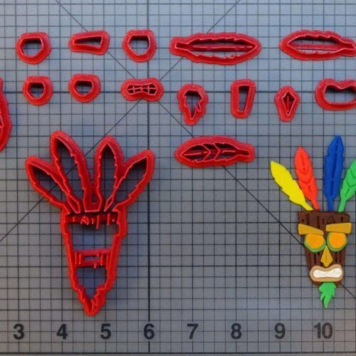 Crash Bandicoot - Aku Aku 266-A039 Cookie Cutter Set