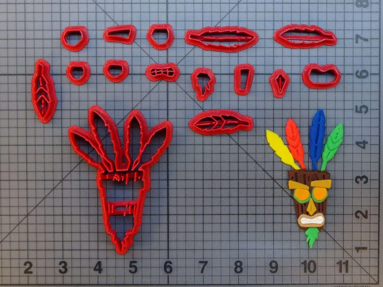 Crash Bandicoot - Aku Aku 266-A039 Cookie Cutter Set