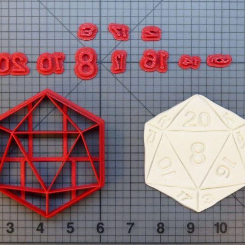D20 Die 266-A014 Cookie Cutter Set