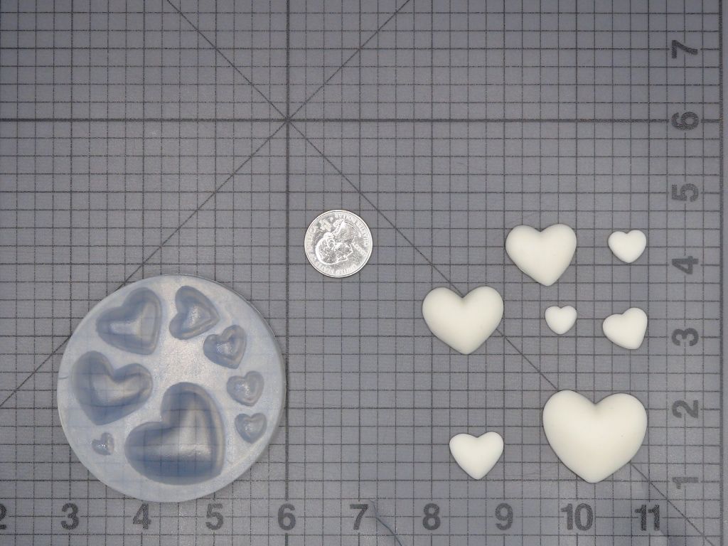 Plain Heart 745-094 Silicone Mold
