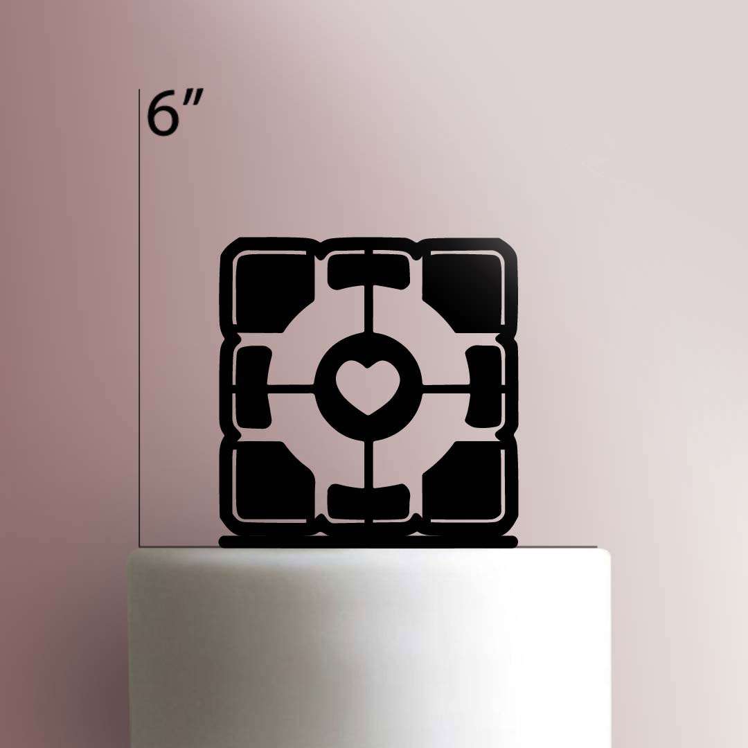 Portal - Companion Cube 225-261 Cake Topper