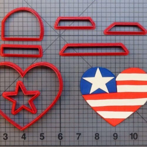 _USA Heart 266-982 Cookie Cutter Set