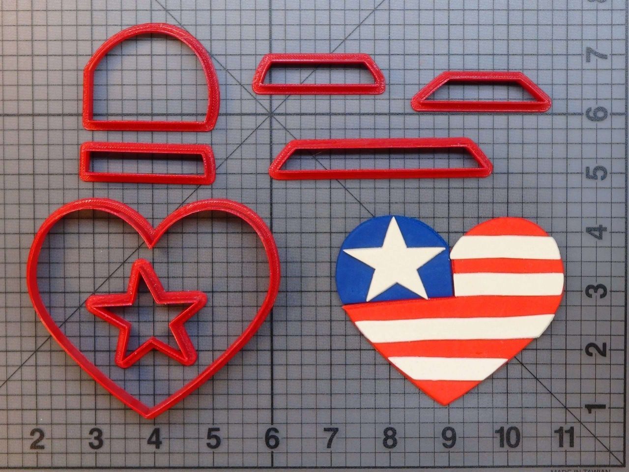 _USA Heart 266-982 Cookie Cutter Set