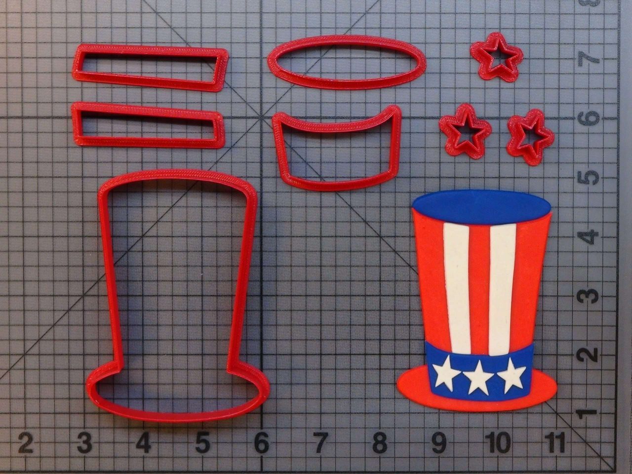 USA - Uncle Sam Hat 266-981 Cookie Cutter Set