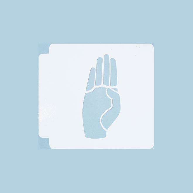 ASL Alphabet B 783-A206 Stencil