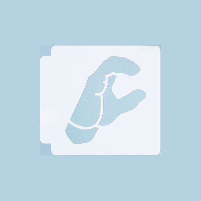 ASL Alphabet C 783-A207 Stencil