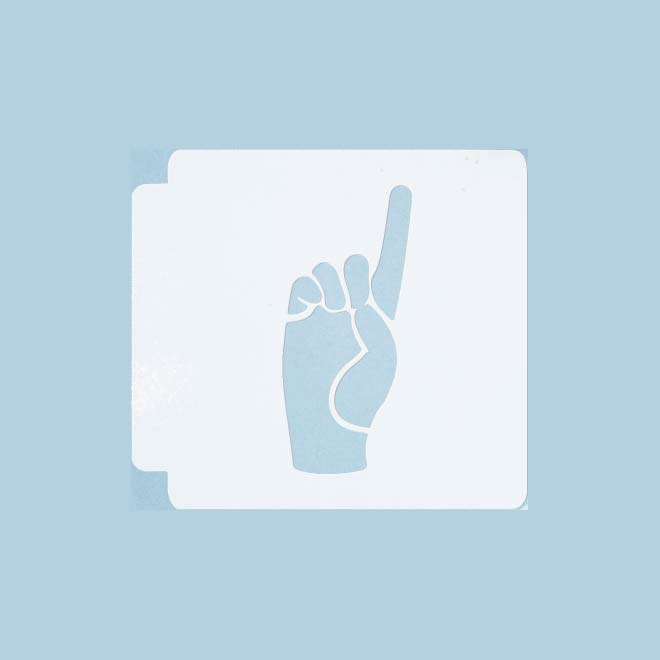 ASL Alphabet D 783-A208 Stencil