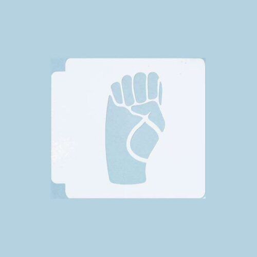 ASL Alphabet E 783-A209 Stencil