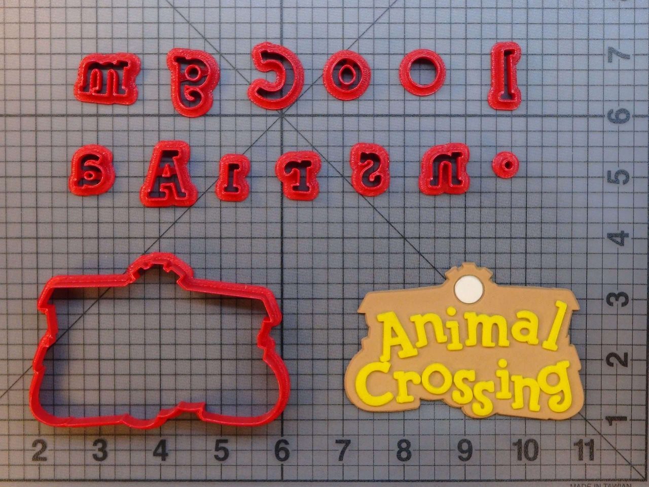 Animal Crossing Logo 266-A141 Cookie Cutter Set