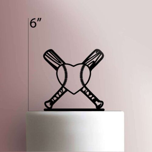 Baseball Heart 225-343 Cake Topper