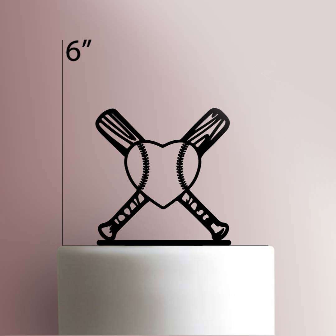 Baseball Heart 225-343 Cake Topper
