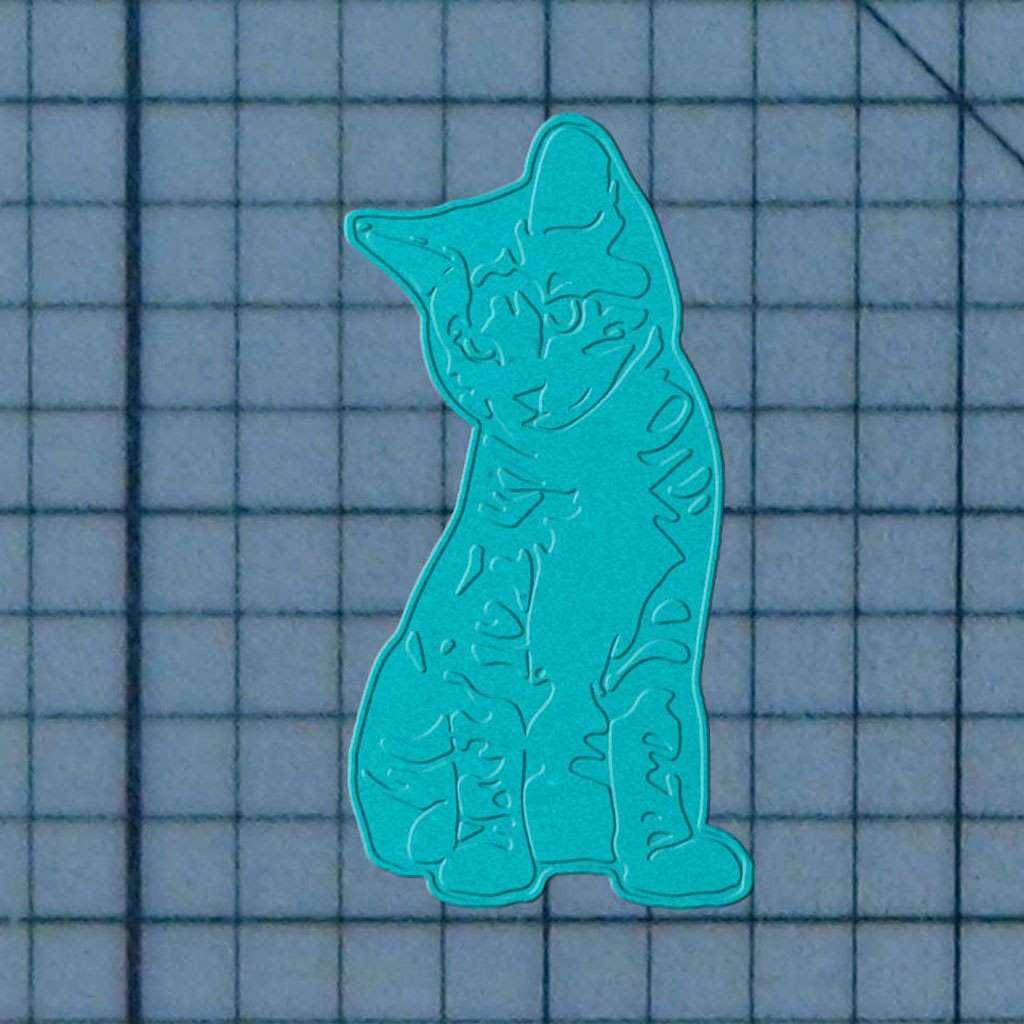 Cat 227-330 Cookie Cutter and Stamp