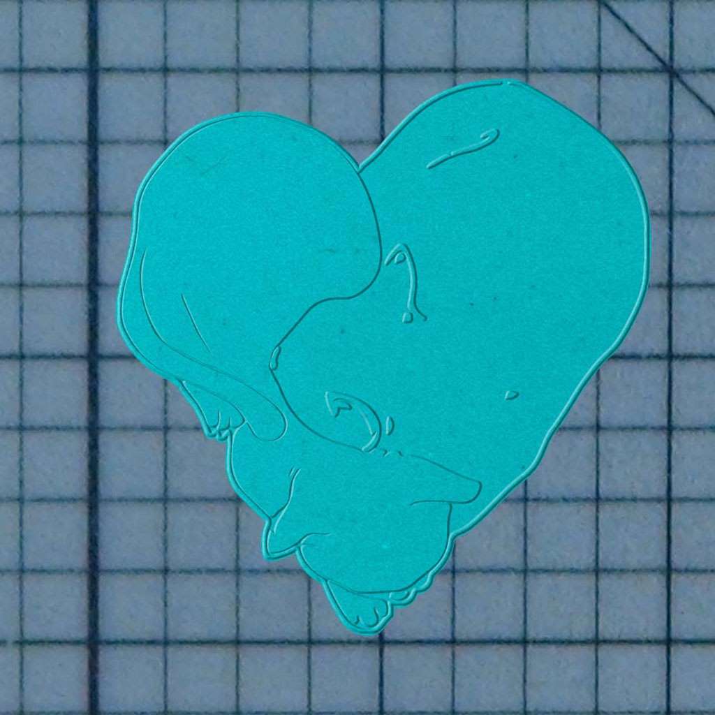 Cat Heart 227-334 Cookie Cutter and Stamp