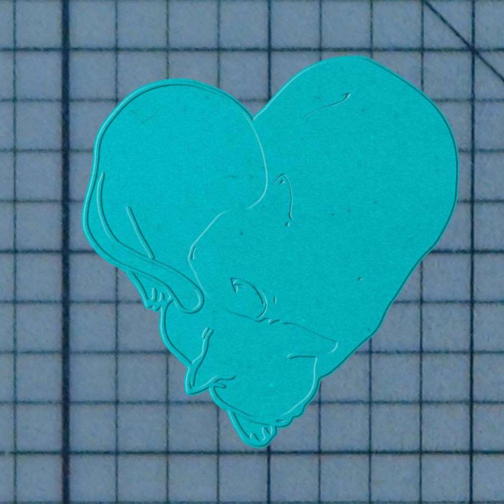 Cat Heart 227-334 Cookie Cutter and Acrylic Stamp - Image 4