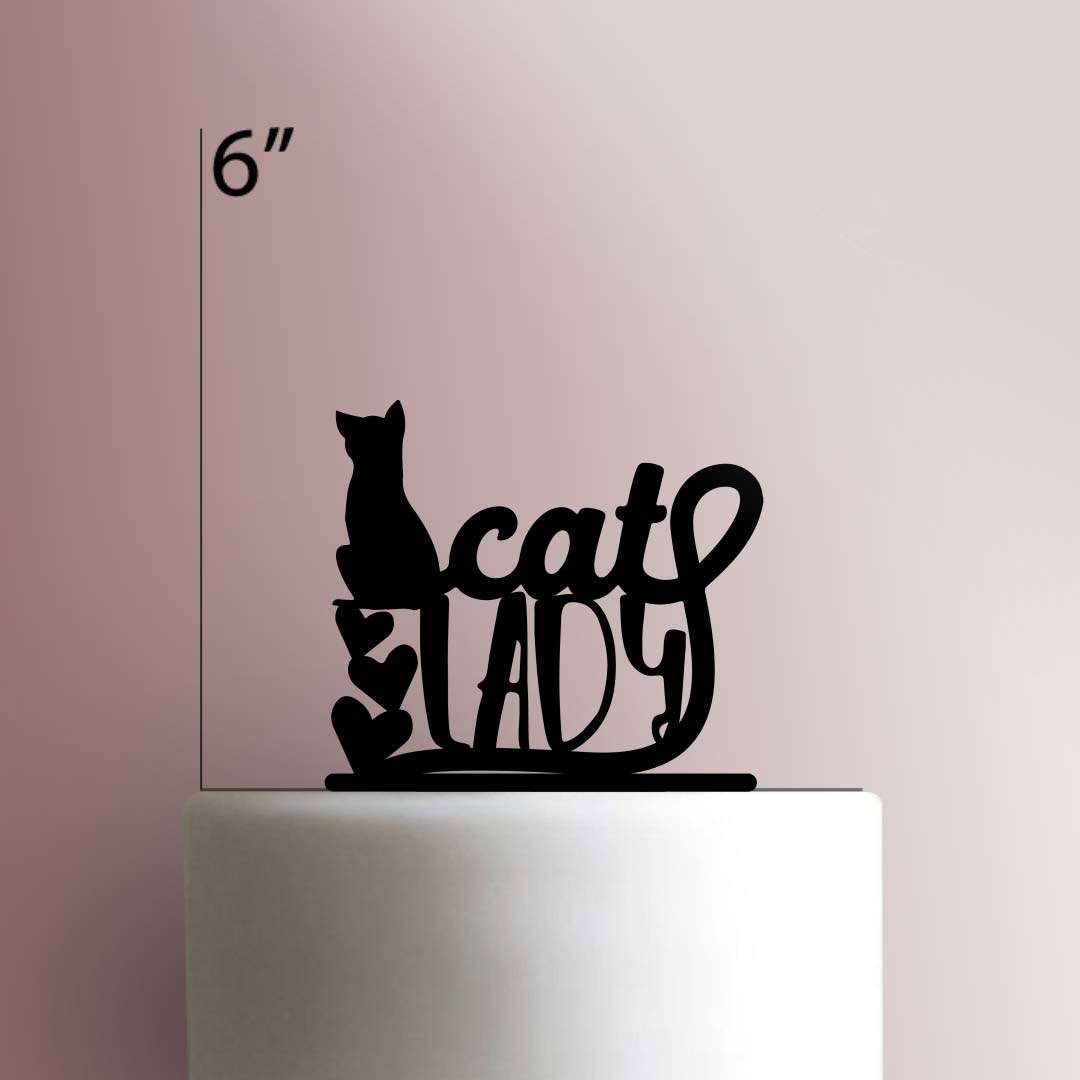 Cat Lady 225-296 Cake Topper