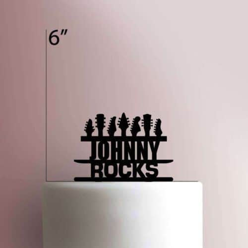 Custom Guitar Rocks 225-302 Cake Topper