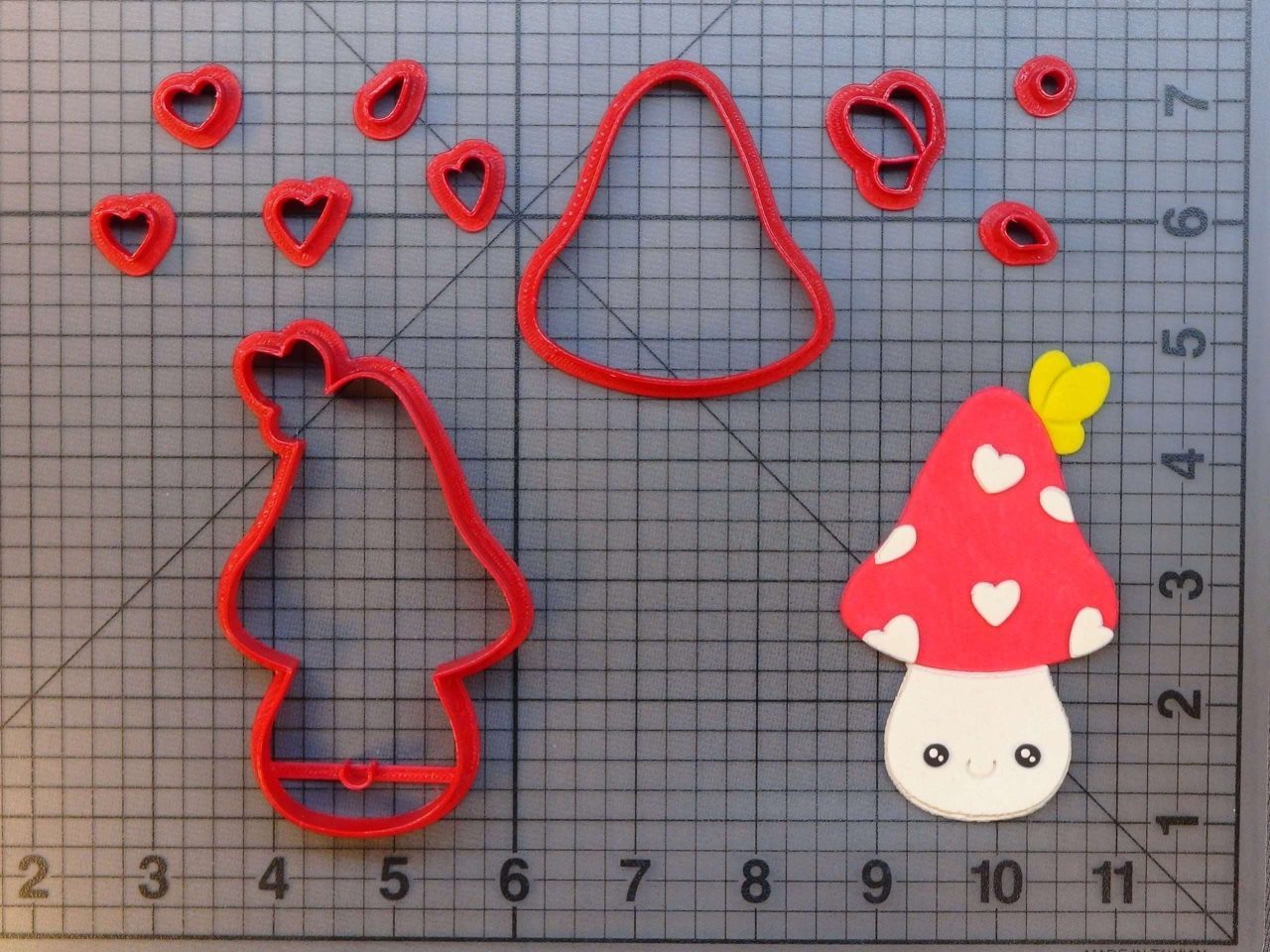 Cute Mushroom 266-A090 Cookie Cutter Set