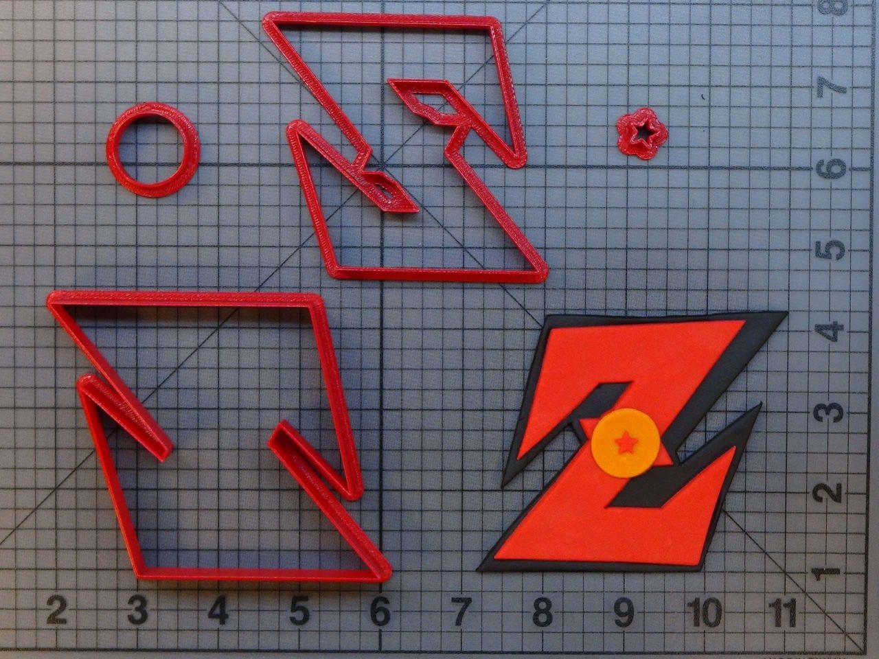 Dragon Ball Z Logo 266-A155 Cookie Cutter Set