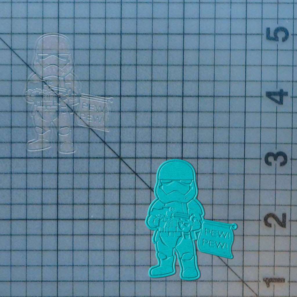 Star Wars - Funny Stormtrooper 227-308 Cookie Cutter and Acrylic Stamp - Image 2