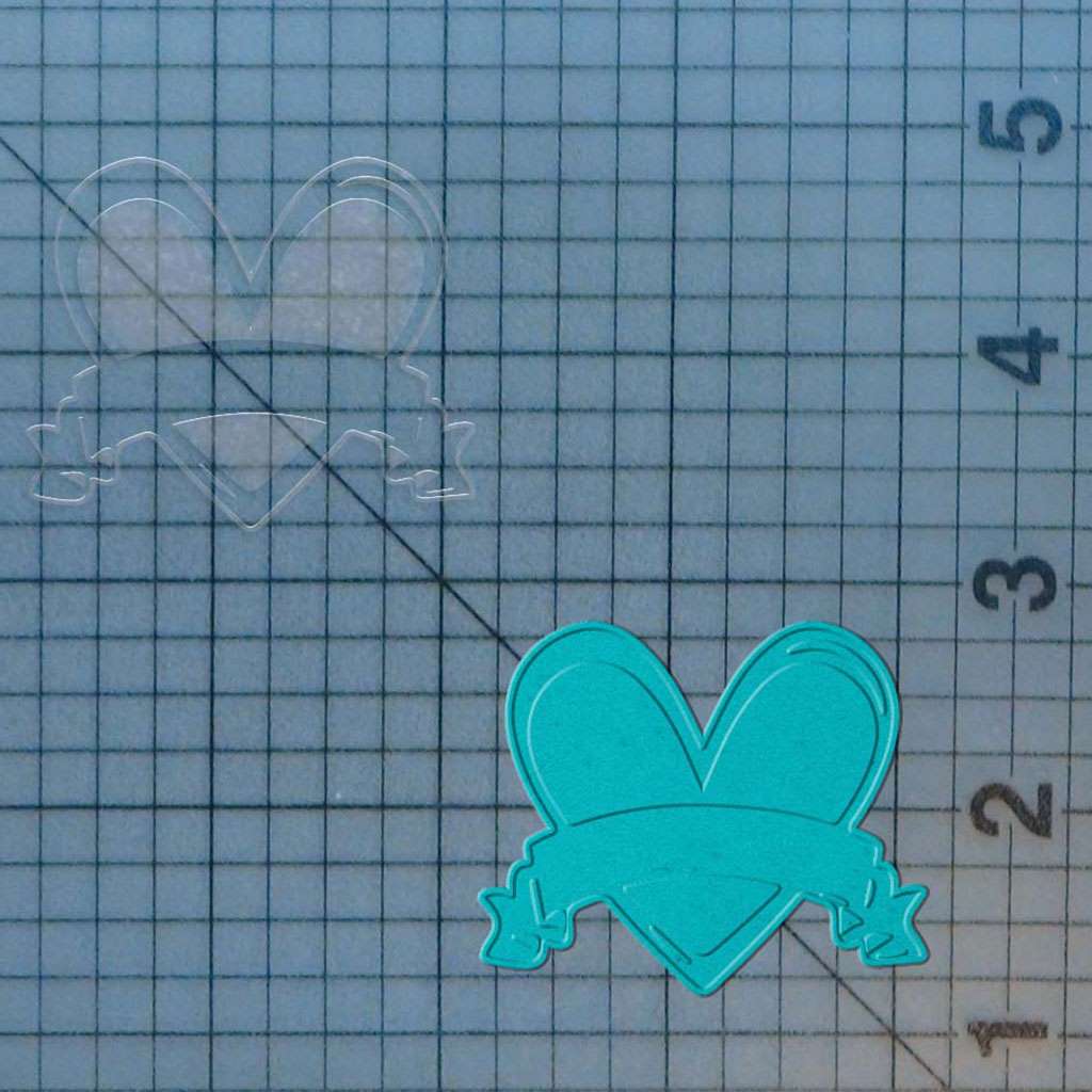 Heart Banner 227-313 Cookie Cutter and Stamp