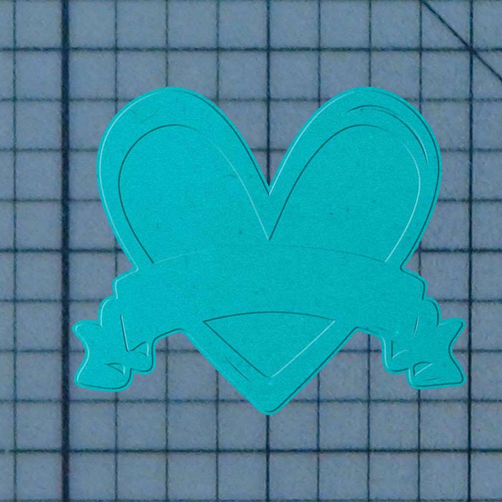 Heart Banner 227-313 Cookie Cutter and Acrylic Stamp - Image 4