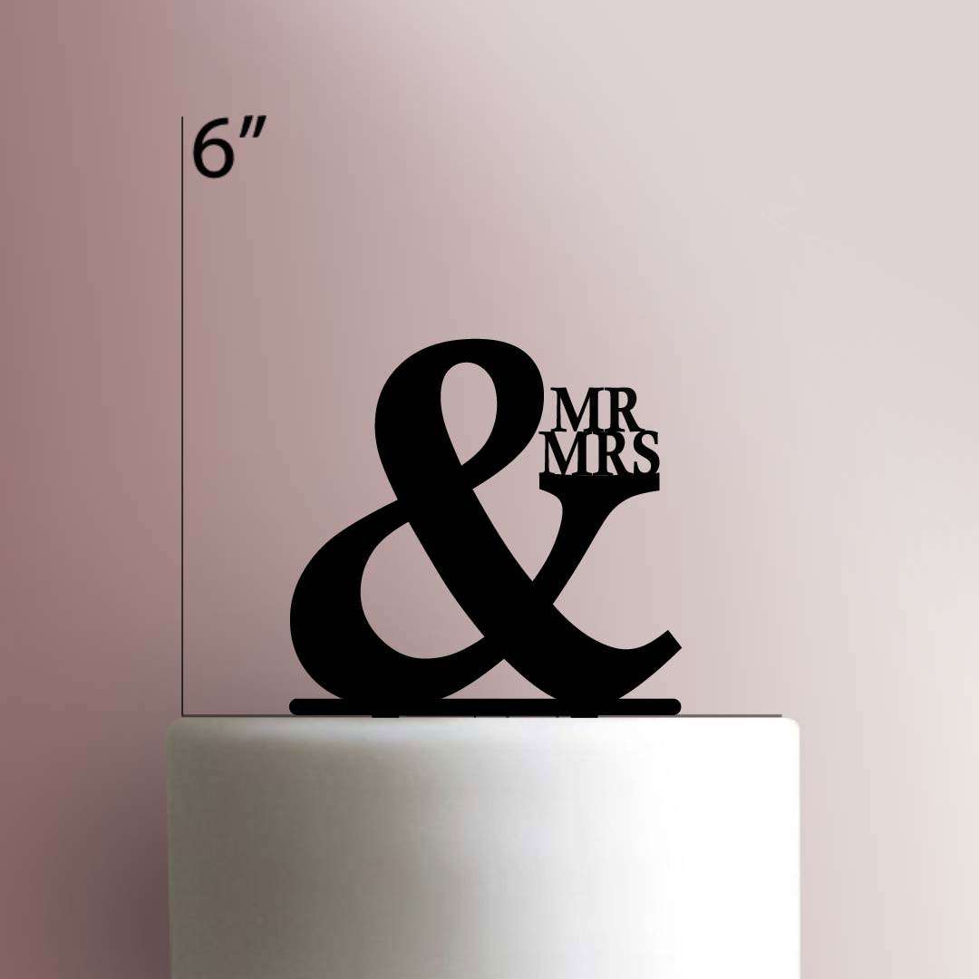Mr and Mrs 225-359 Cake Topper