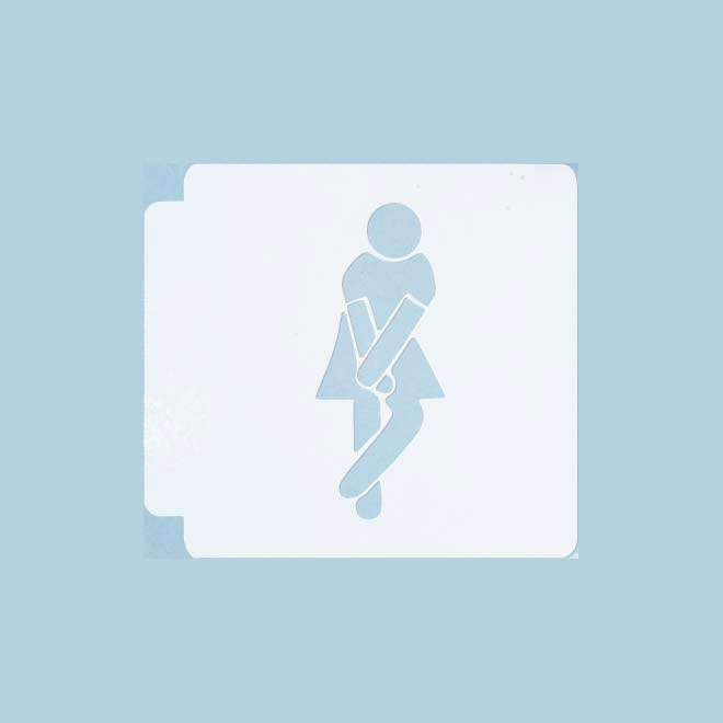 Bathroom Sign - Girl 783-A182 Stencil