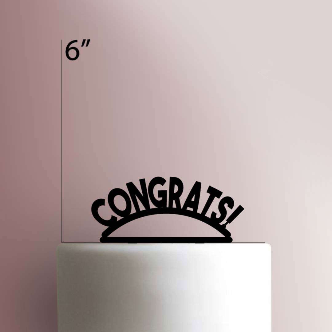 Congrats! 225-428 Cake Topper