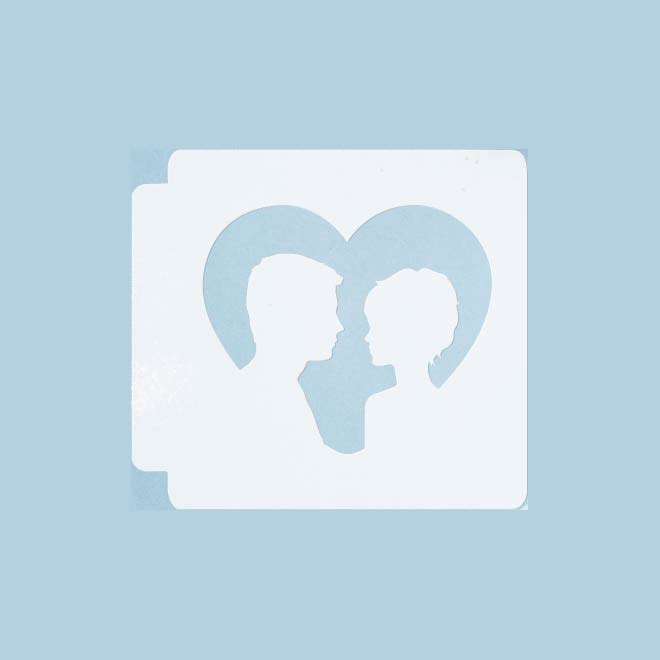 Couple Portrait 783-A299 Stencil