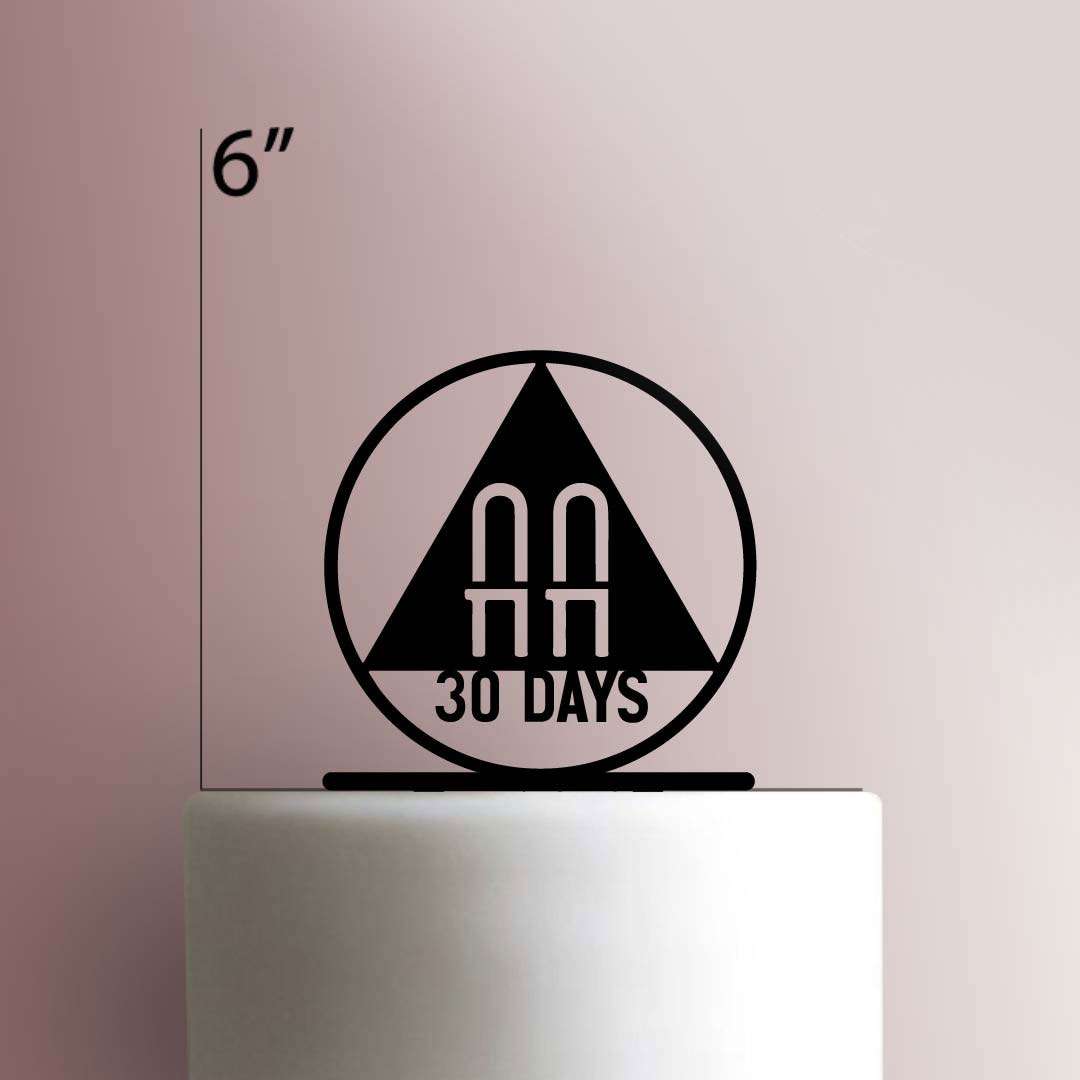 Custom Alcoholic's Anonymous 225-394 Cake Topper (Days)