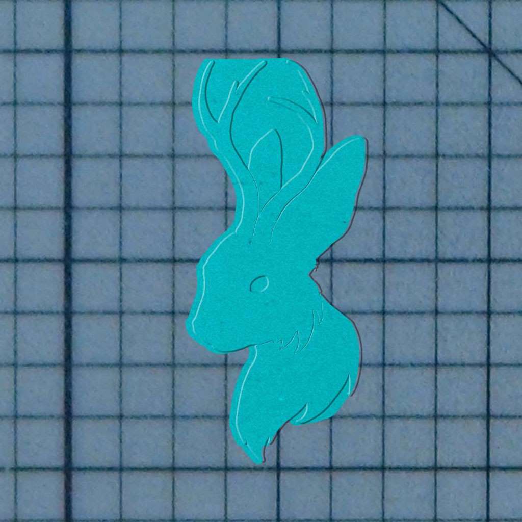 Jackalope 227-282 Cookie Cutter and Acrylic Stamp - Image 4