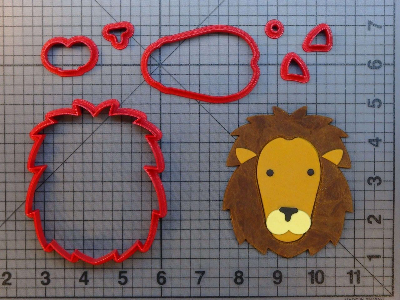 Lion Face 266-A193 Cookie Cutter Set